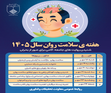 هفته ملی سلامت روان 