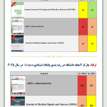 ارتقای چارک 5 مجله دانشگاه در رتبه بندی 2025